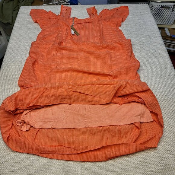 Conditions Apply Dresses & Skirts - Sunkist Gingham Embroidered  Sleeveless Dress With Ruffle Straps Anthropologie